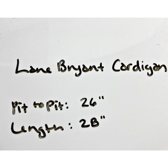 Lane Bryant 26/28 4X Cardigan Sweater Tan Brown 1/2 Zip Cotton Preppy Coastal - Picture 9 of 9